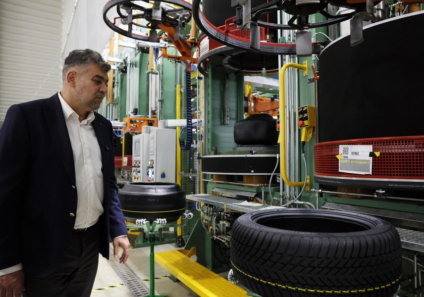 Marcel Ciolacu, vizită la deschiderea fabricii Nokian Tyres: „Parteneriarul cu mediul privat este calea sigură pentru dezvoltare” 