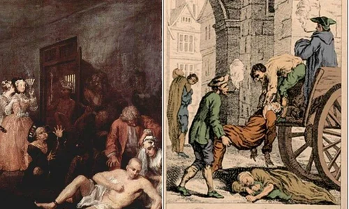 Ciuma Bubonică apocaliptică a lui Caragea  Când ciumații erau jefuiți de ciocli și locuințele lor erau incendiate pentru a preveni epidemia din București jpeg