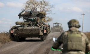 Forțe armate ruse pe frontul din Pokrovsk FOTO Profimedia 