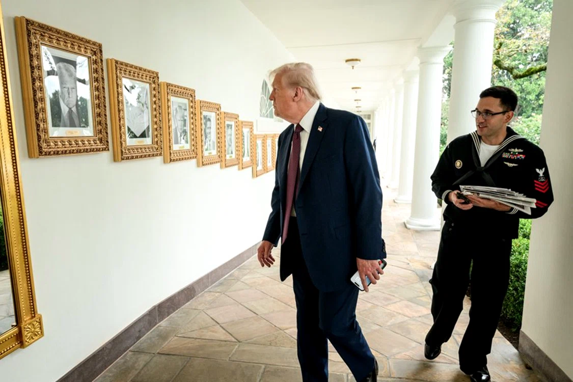 Trump a eliminat portretul lui Joe Biden. Foto: X/The White House