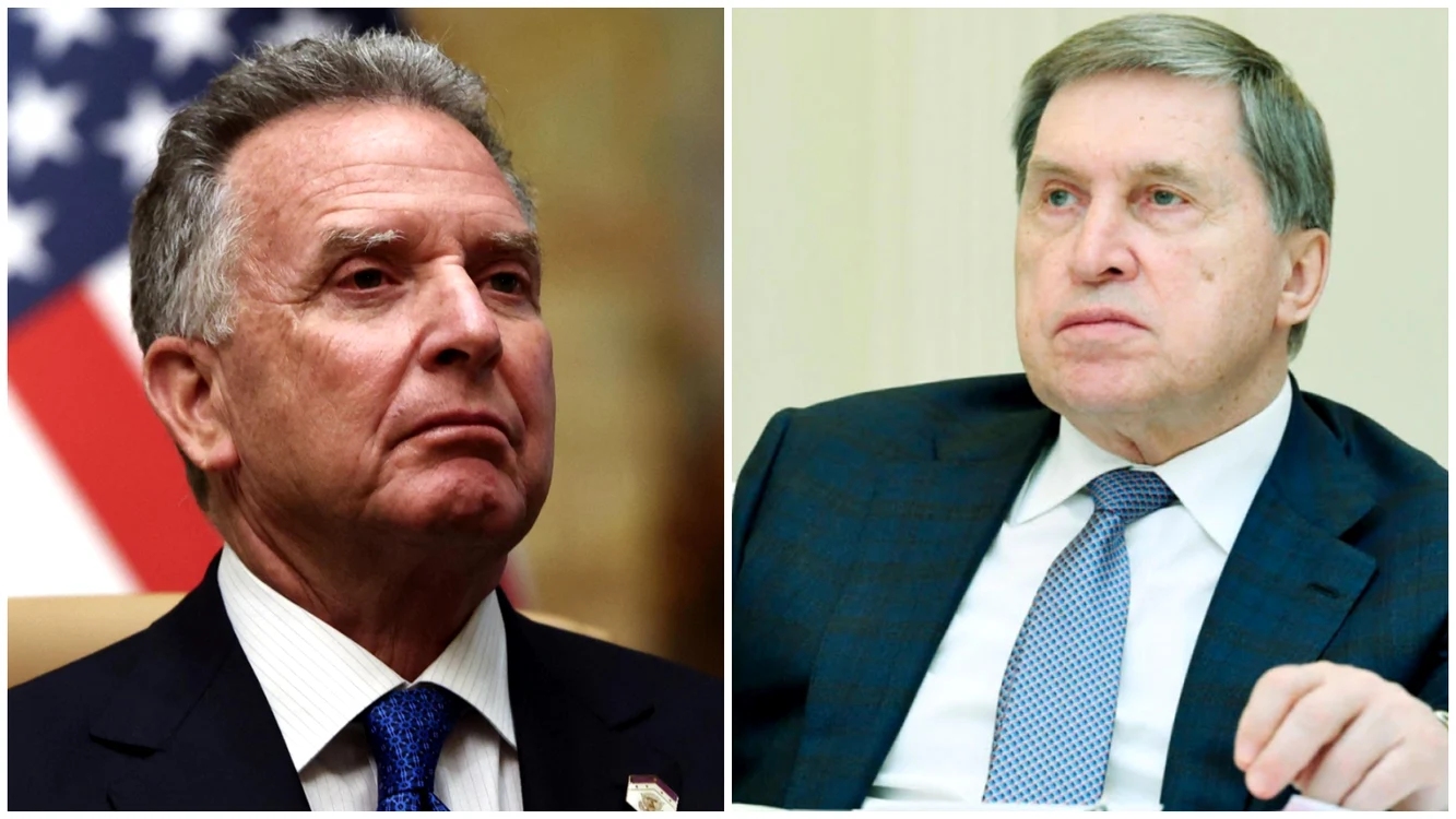 Steve Witkoff și Iuri Ușakov. FOTO: colaj arhivă/APA