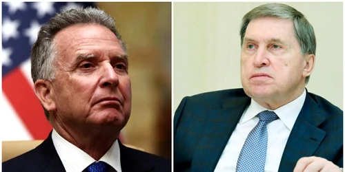 Steve Witkoff și Iuri Ușakov FOTO: colaj arhivă/APA