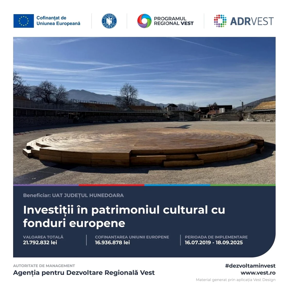  „Ziua Porților Deschise”, la amfiteatrul de la Ulpia Traiana Sarmizegetusa 