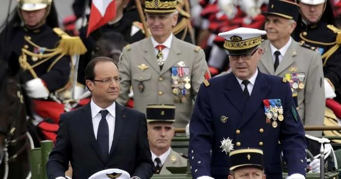 Şeful statului francez, François Hollande, la ceremoniile organizate de Ziua Naţională