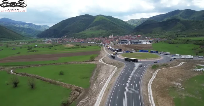 Nodul rutier și centrul de intervenții Boița de pe Lot 1 Autostrada Sibiu Pitesti Captură video