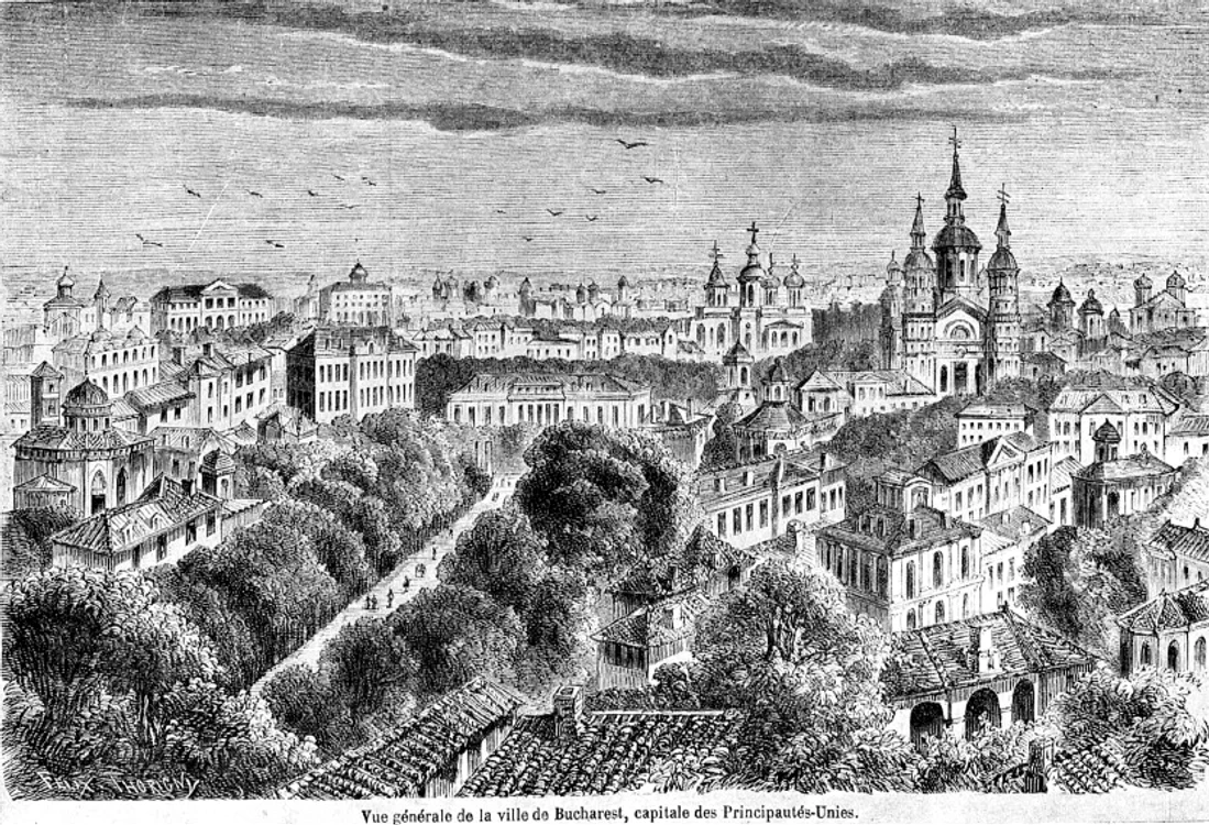 bucuresti la 1859 vedere din dealul mitropoliei jpg jpeg