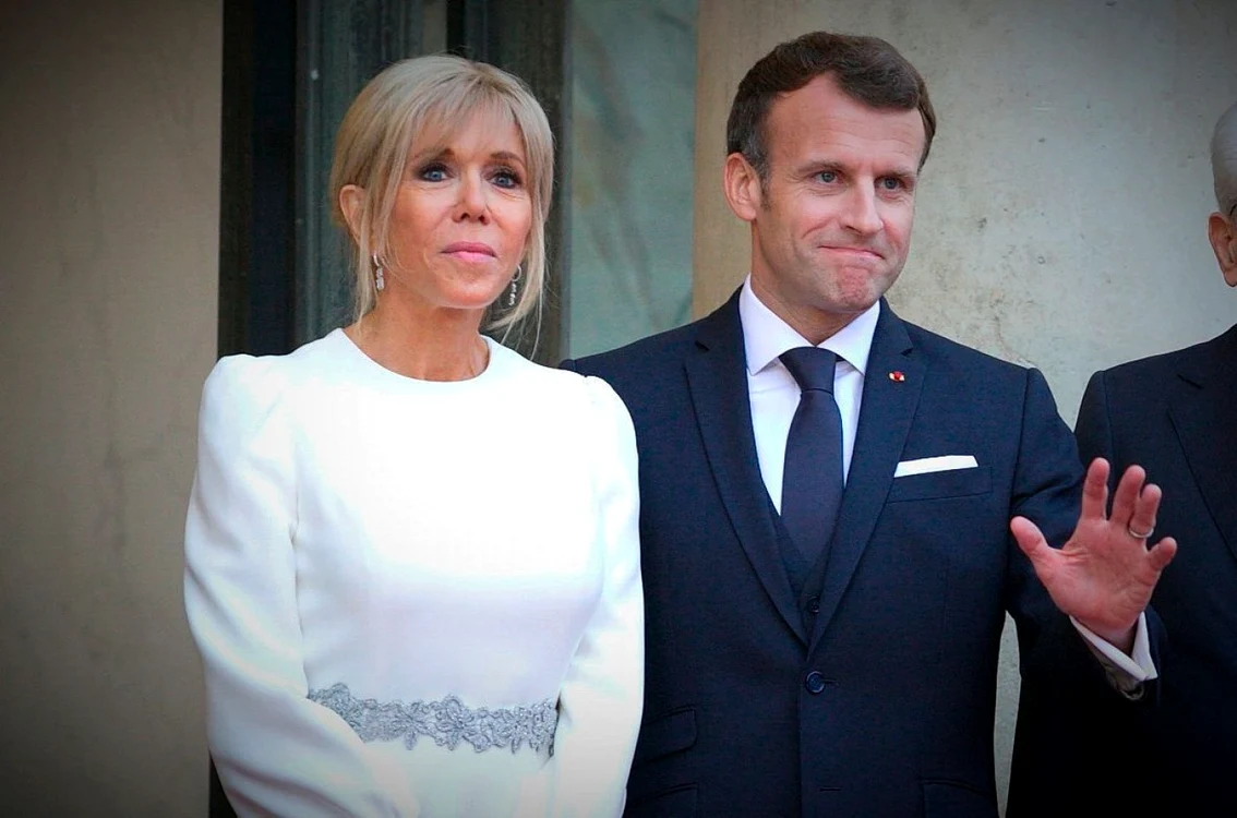 Soţii Macron. Foto: Profimedia