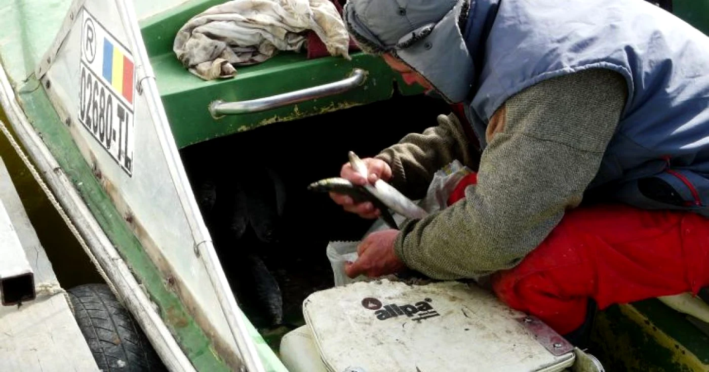 Avea o tonă de peşte în barcă (foto: Garda de Coastă)