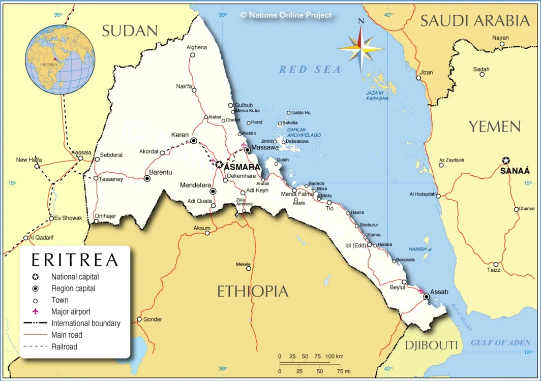 Teritoriul Eritreei este folosit de islamişti pentru a duce arme înGaza şi Liban