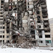 Clădire în ruine în Harkov FOTO Profimedia 