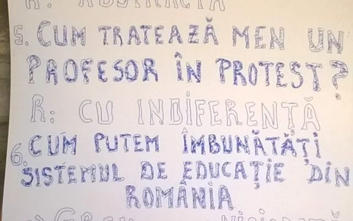 Profesorul Aurel Dascalu, din județul Olt, a fost amendat cu 200 de lei pentru că a protestat pentru elevii săi în fața Ministerului Educației