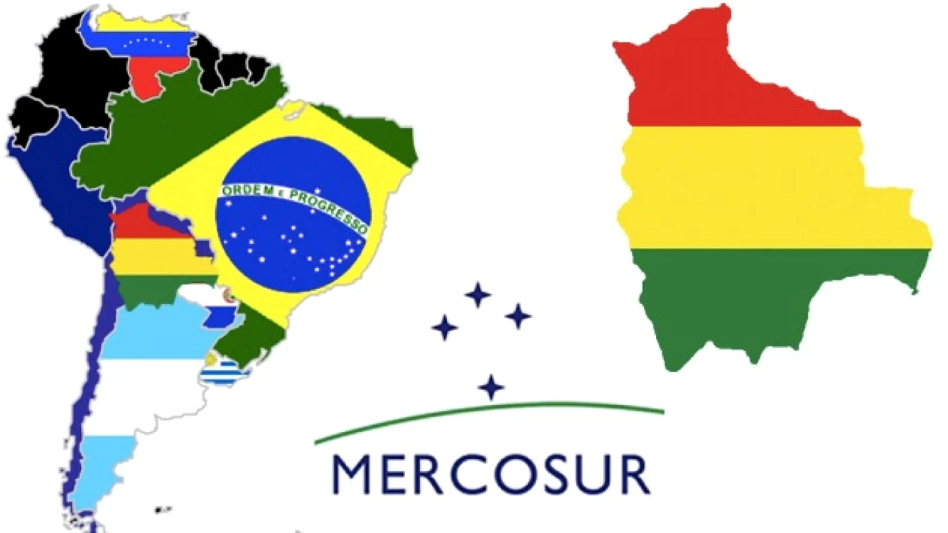 Imagine cu ţările membre Mercosur.