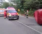 Accident la Merișor. Foto: ISU Hunedoara