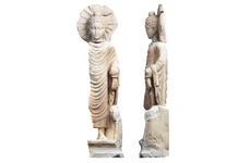 O statuetă a lui Buddha, descoperită într-un sit antic egiptean (foto: Facebook / Ministry of Tourism and Antiquities )