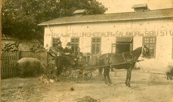 Ștefan Gheorghiu „Gugoașă”, regele mezelurilor FOTO Arhiva personala Gheorghe Median
