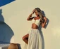 Diana Munteanu în Santorini. FOTO: Instagram