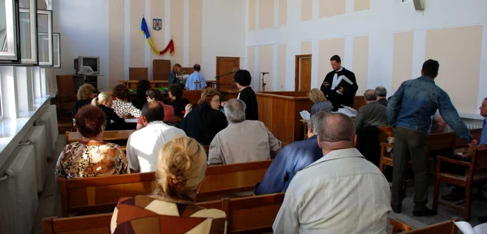 Imagine din sala de judecată a TRibunalului Brăila. FOTO: ADEVĂRUL