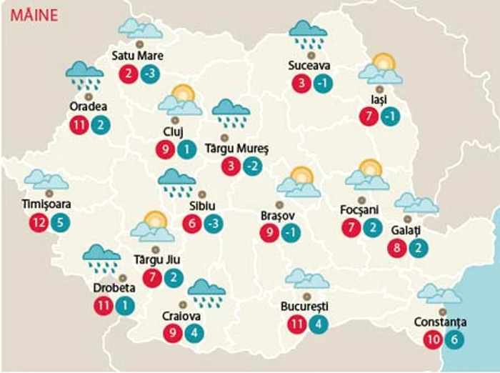 Duminică: Vreme de toamnă târzie