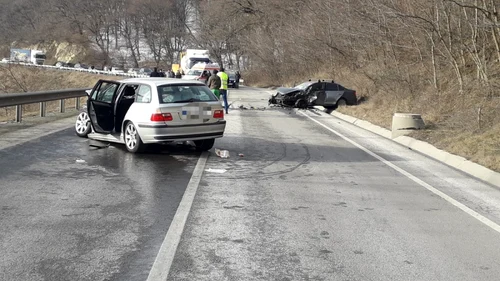 Accident pe DN 14 în Ruşi - Sibiu cu şapte victime Foto Adevărul