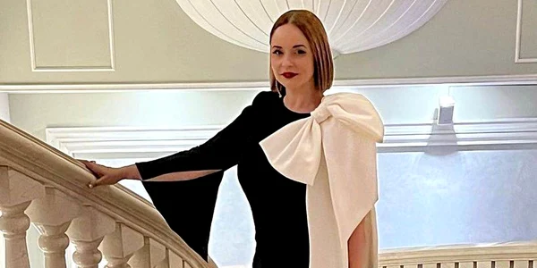 Rochie special făcută pentru Andreea Marin FOTO: arhivă personală