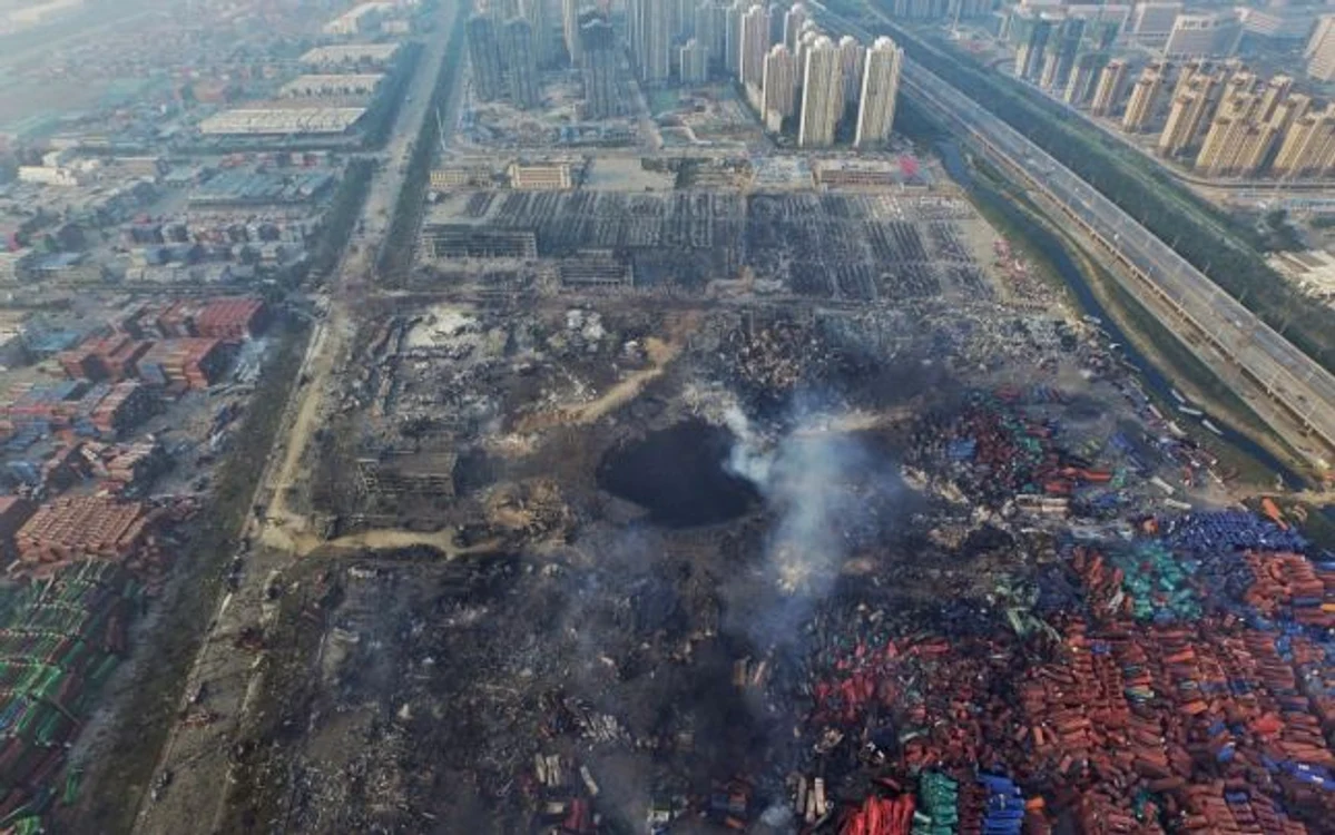 Explozia de la Tianjin China august 2015 Foto EPA-EFE