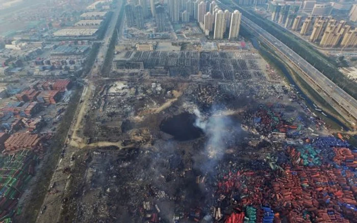 Explozia de la Tianjin China august 2015 Foto EPA-EFE