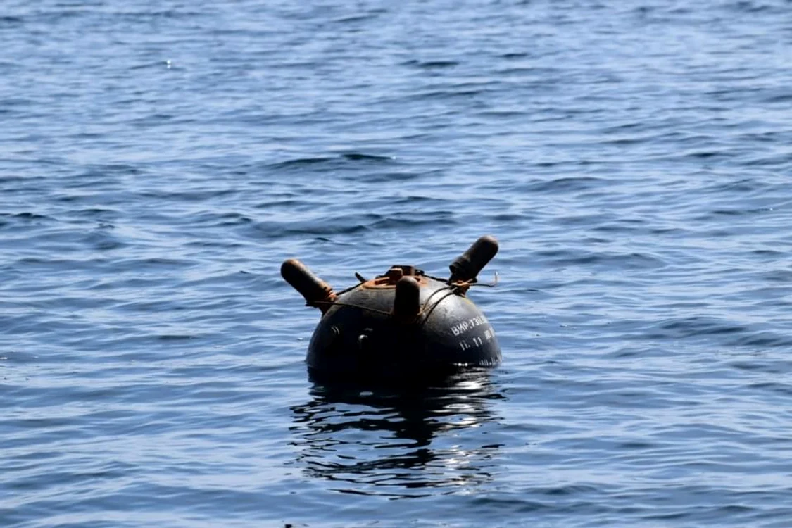 Minâ descoperită în Marea Neagră Sursa foto SMFM