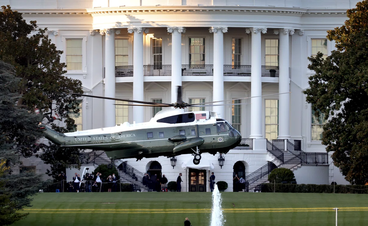 Donald Trump a plecat de la Casa Albă cu elicopterul armatei 