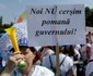 Protestul organizat de sindicaliștii din domeniul educației și susținătorii acestora în Piața Victoriei din București. FOTO Inquam Photos / Octav Ganea