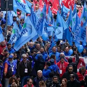 protest in italia foto X @AZERTAC jpeg