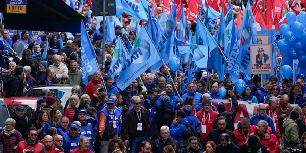 protest in italia foto X @AZERTAC jpeg