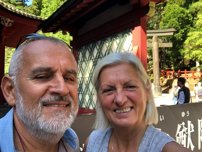 Vasile Gămălan împreună cu soția Arhivă personală