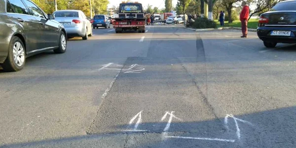 Accident în Mamaia cu Audi S8 Foto Sînziana Ionescu