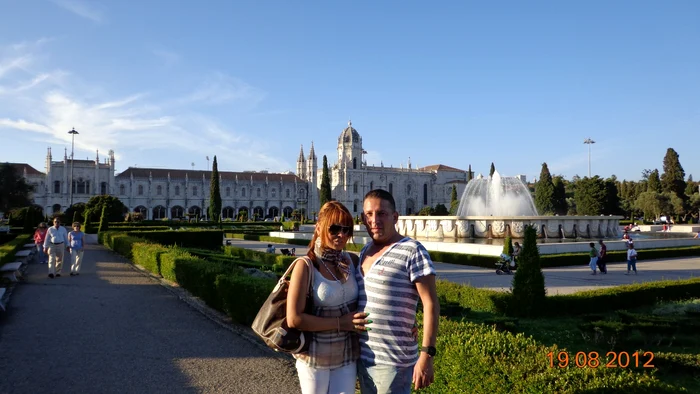 Costin și Alexandra în septembrie 2012, într-o vacanță la Lisabona