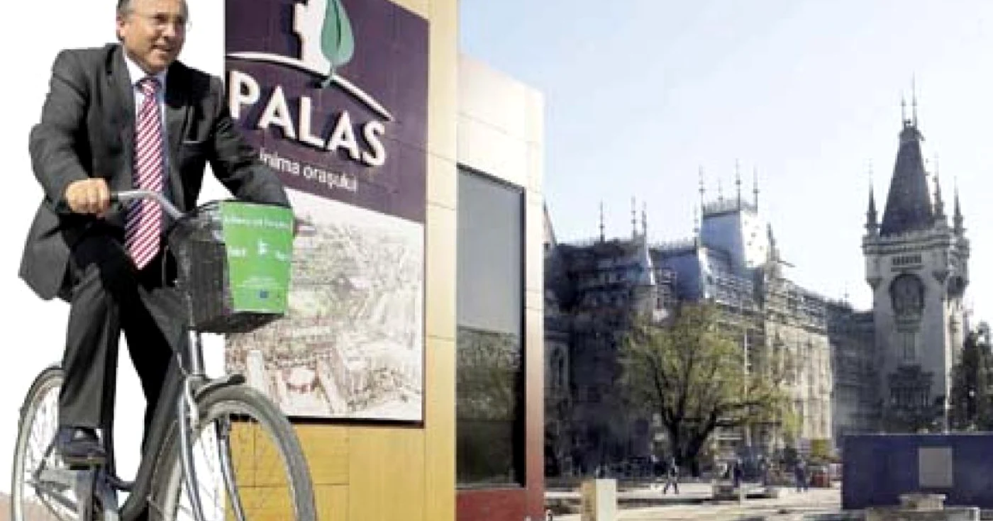 Primarul  Gheorghe Nichita „pedalează“  puternic înspre inaugurarea ansamblului Palas 