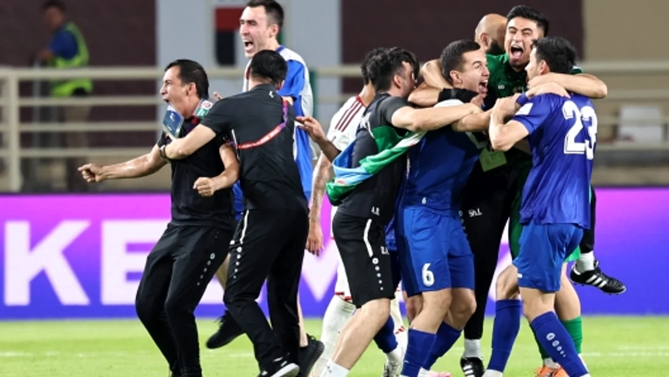 Uzbekistan a declanșat bucuria pe teren, după fluierul final