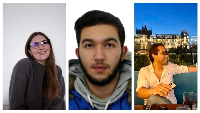 Presupusul criminal (mijloc) și cele două victime  