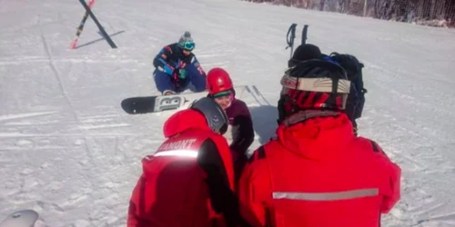 Copil lovit pe pârtia de schi la Sinaia Cota 2000 Sursa arhivă