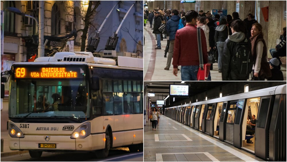Revelion 2025. Cum vor circula metroul, autobuzele și tramvaiele în noaptea dintre ani
