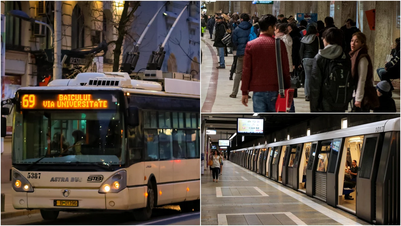Autobuzele și metrourile vor avea un program diferit în noaptea de Înviere Foto: Facebook