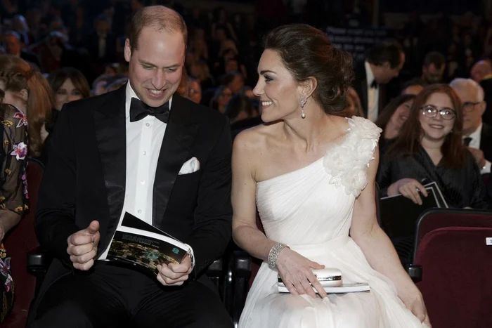 
    Kate Middleton și Prințul William au fost prezenți la cea de-a 72-a ediție a Premiilor BAFTAFoto: Getty Images  