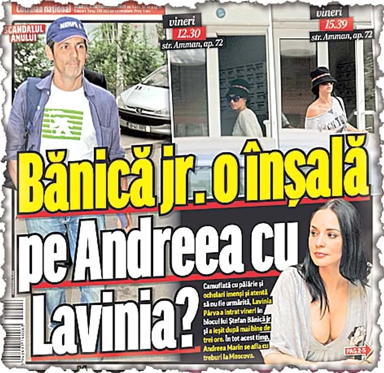 Ştefan şi Andreea  au postat pe paginile  lor de Facebook acelaşi  mesaj de despărţire