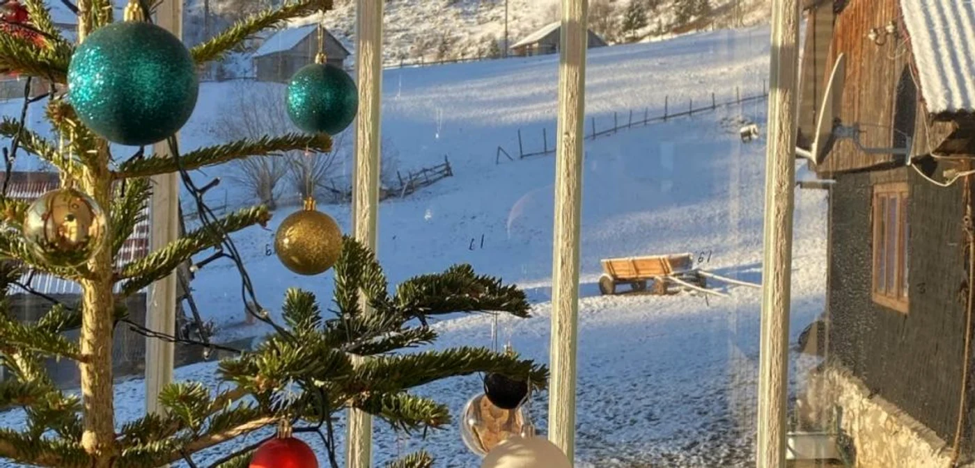 Charlie Ottley a împodobit bradul în casa din Şirnea
