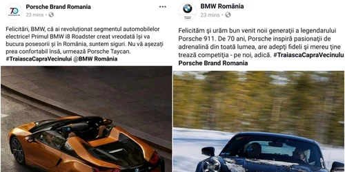 bmw porsche capra vecinului