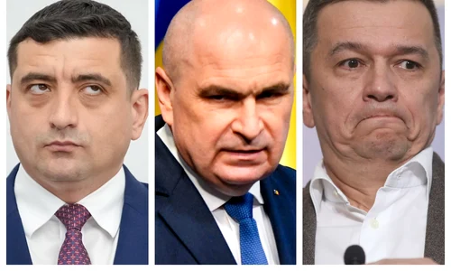 George Simion, Ilie Bolojan, Sorin Grindeanu / FOTO Mediafax Foto