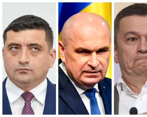 George Simion, Ilie Bolojan, Sorin Grindeanu / FOTO Mediafax Foto
