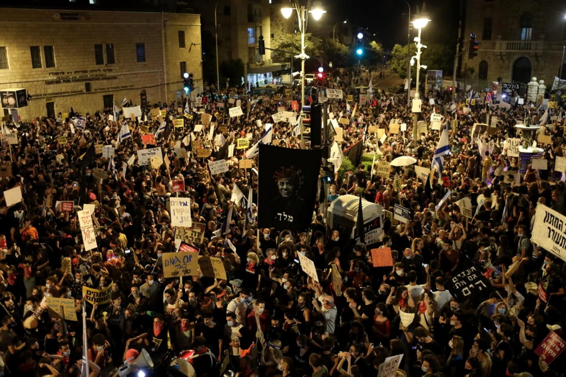 Proteste în Tel-Aviv. Foto: EPA-EFE