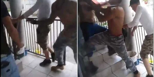 Bătaie într-un local din Racoviţa - Vâlcea în Ţara Loviştei - victime şi bătăuşi Foto capturi video