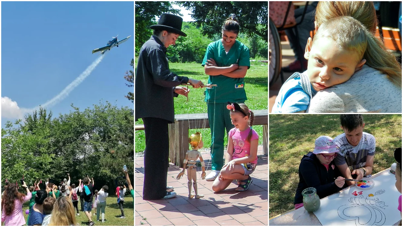 O zi specială pentru copiii cu boli incurabilie. Foto: colaj Click