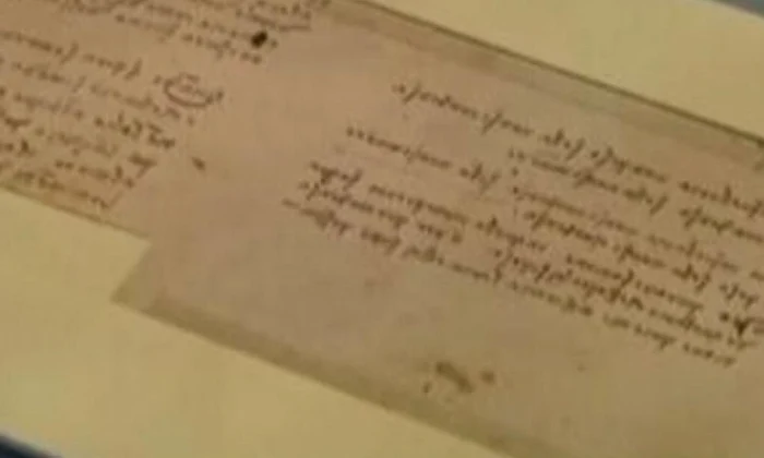 Un manuscris al lui Leonardo Da Vinci a fost descoperit în Franţa jpeg